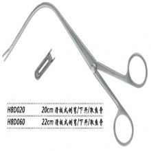 金鍾喉用(yong)鉗滑闆式(shi) H8D020 20cm 滑闆式(shi) 側彎 下開（取魚骨）取魚骨喉鉗